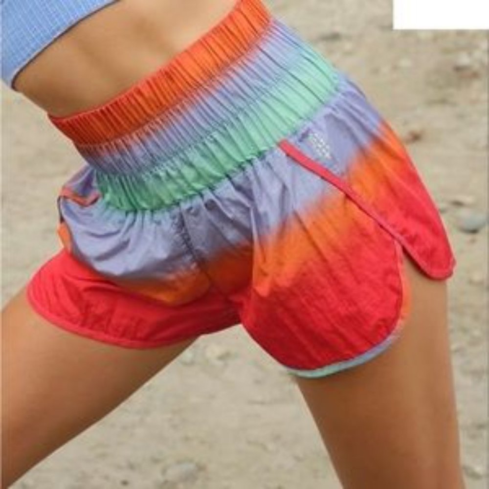 NWT Free People The Way Home Shorts in "Rainbow" Ombre